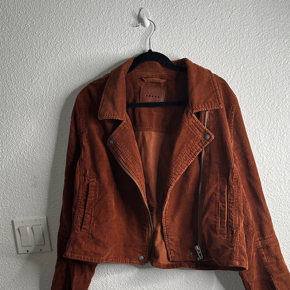 Blank NYC Women's Brown moto Corduroy Jacket size XL - Picture 4 of 12